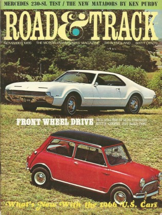 ROAD & TRACK 1965 NOV - NEW TORONADO, RUXTON, DINO